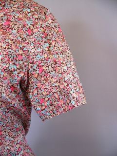 Liberty of London Floral Tana Lawn Cotton Fabric Ladies Blouse Shirt