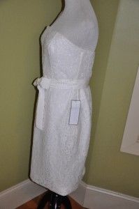 CREW Collection Laura Lace Dress in Ivory 14 $298 NWT Dress Evening