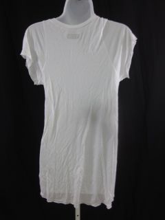Lauren Moshi White Short Sleeve Graphic Print T Shirt M