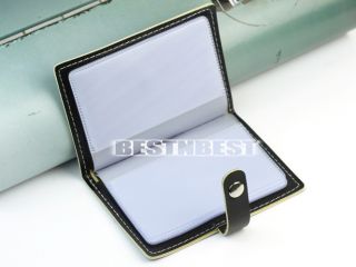 Soft Leather Business ID Credit Card Wallet Case Bag Holder Very Thin