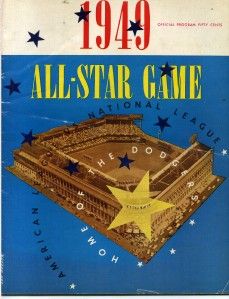 3011 1949 Baseball All Star Game Program at Ebbets Field Brooklyn