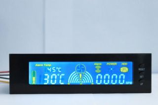 25 LCD Panel Fan Speed Controller CPU HD Temp Sensor