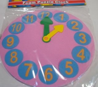 Clock Puzzle Mathematics Teaching Supplies Homeschool Telling Time