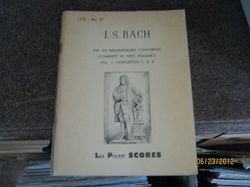 The Six Brandenburg Concertos Vol.1 Concertos 1,2,3 LEA Pocket Score