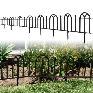 4pcs Victorian Garden Border Fencing Set Stylish Landscape Accent NEW