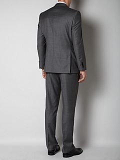 New & Lingwood St James sharkskin suit jacket Grey   