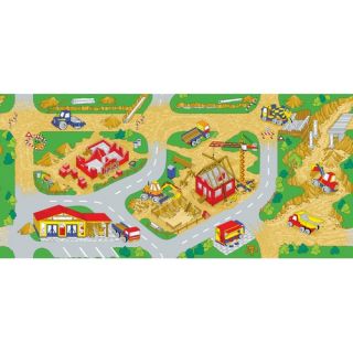 Learning Carpets Play Carpet Construction Zone Kids Rug 3 x 68