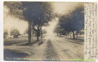 RPPC Main St Towards Ledgewood Succasunna NJ 1908