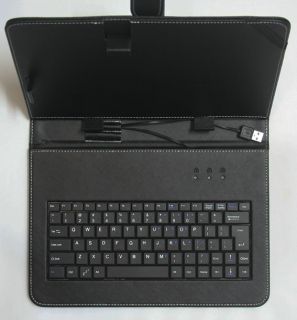 Leather Keyboard Case Cover + USB for 10 10.2 inch Tablet PC MID