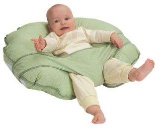 Features of Leachco Cuddle U Nursing Pillow and More, Sage Pin Dot