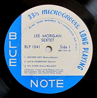 LEE MORGAN w/ HANK MOBLEY BN 1541 ORIG. LEX. FLAT MONO D.G.  (LP) NM 