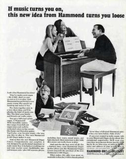 1967 Hammond J 100 Spinet Organ Vintage Ad