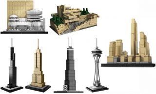 Lego Architecture Series Set of 7 New