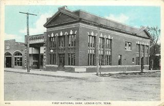 TN Lenoir City First National Bank mailed 1925 T85977
