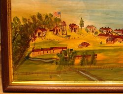 Civil War Prison Hospital Watercolor Painting Point Lookout MD