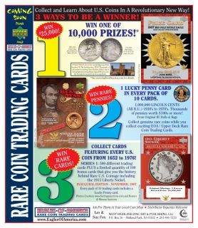 Upper Deck RARE Coin Trading Cards 1 Million Packs 10 Million Cards