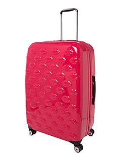Lulu Guinness Lips Pink 77cm 4 Wheel Case   
