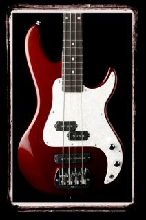 by Leo Fender Tribute SB2 Bordeaux Red 4 String Bass Guitar with