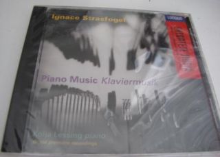 STRASFOGEL Piano Music CD Kolja Lessing Suppressed by Nazis New SS