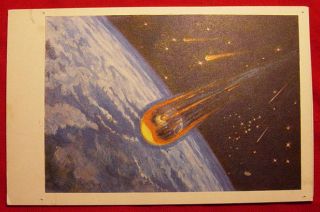 Vintage Soviet Space Postcard Sokolov Leonov 1969