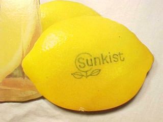 Store Window Display Sunkist Lemons Advertising Sign