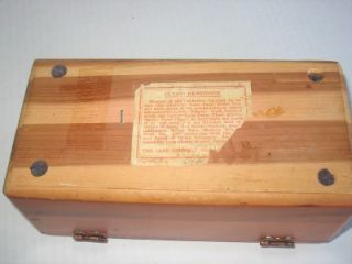 Vintage Mini Lane Cedar Chest Marked in Lid Pletcher Furniture Co