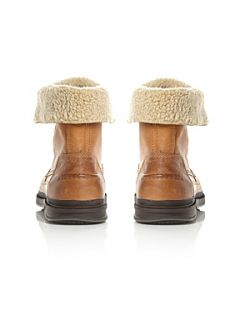 Rockport Seabolt Place shearling lined boots Tan   