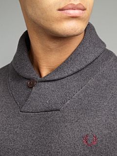 Fred Perry Shawl neck jumper Graphite   