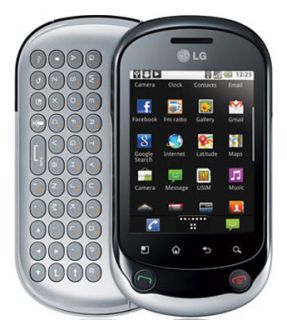 New Unlocked LG Optimus Chat Android Smartphone Touchscreen Keyboard