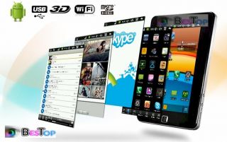 TELEPHONE GSM 3G ECRAN 7 TACTILE ANDROID 4Go WIFI DEBLOQUE +JEUX 3D