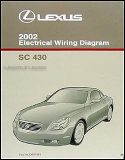2002 Lexus SC 430 Wiring Diagram Manual Original SC430
