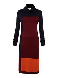 Linea Roll neck colour block dress Multi Coloured   