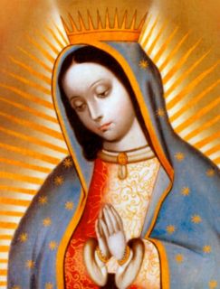 Catholic Our Lady of Guadalupe Cameo Milagros Religious Charm Bracelet