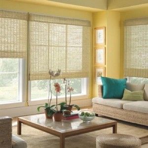 Levolor Woven Woods Shades in Natural Bamboo with Privacy Liner NEW 30