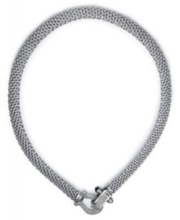 Diamond Necklace, Sterling Silver Diamond Mesh Necklace (5/8 ct. t.w.)
