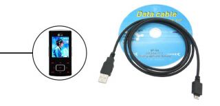 USB Data Adapter Cable Line Black for LG KG90 KG800