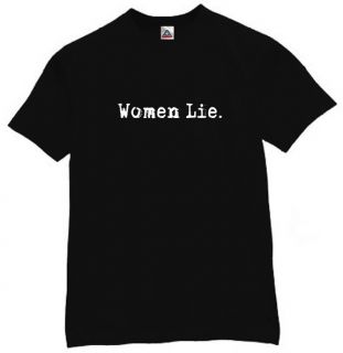 Women Lie T Shirt Cool Funny Humor Tee Pop Black L