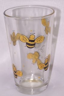 Bumblebee 16oz Drinking Tumblers Glasses Libbey Glass