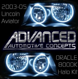 03 05 Lincoln Aviator HID 8K Headlight Halo Demon Eyes