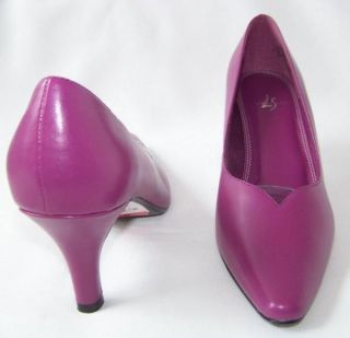 Lifestride Anna Heels Pumps Shoes Grape Womens 9 New