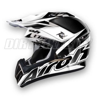 2012 Airoh CR900 Motocross Helmet Linear Black