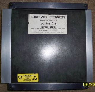 Linear Power DPS Q50 Amplifier Titanium RARE Old School Must L K X03