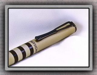 Brown Rollerball Pen w Chrome Accents Black Liquid Ink Bonus