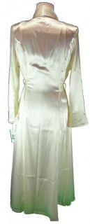 New York Bridal Gleaming Satin Lace Nightgown Robe Set Tousseau