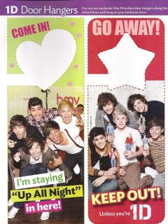 NEW   8 One Direction 1D Up All Night Door Hangers * Cute, Sexy & Hard