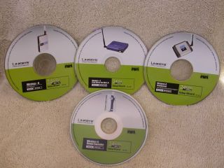Linksys WPS54G WPS54GU2 WPSM54G WRE54G Setup Wizard CD