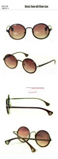 New Classisc Fashion Vintage Round LINDA FARROW LUXE Sunglasses KS633