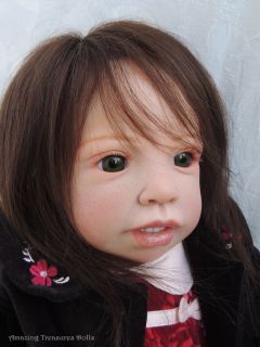 Reborn Toddler Eva Jannie de Lange 26 inches Lauscha Eyes Teeth Human