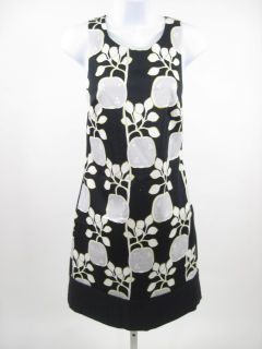 Lisa HO Black Apple Print Sleeveless Dress Sz 2