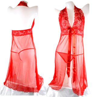 Babydoll Sexy Gowns Dress Lingeries Sleepwear Thong Gstring